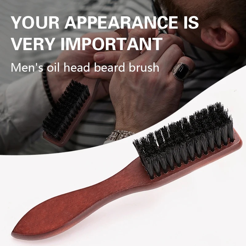 Hair Care Products - Barber Prefessional Wooden Handle Boar Bristle