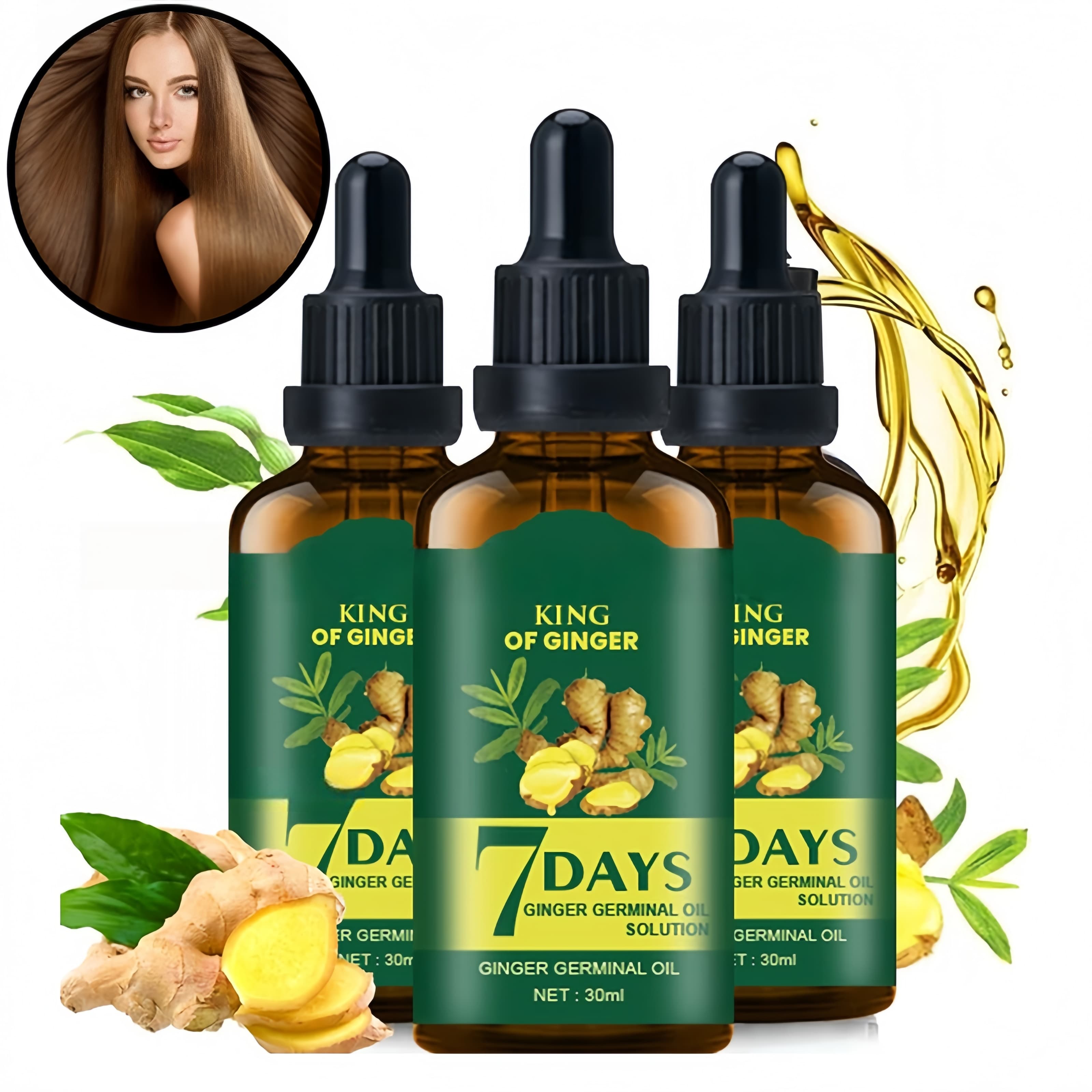 Hair Growth Oil Ginger Biotin  - огляд і ціна Hair Care Lotion