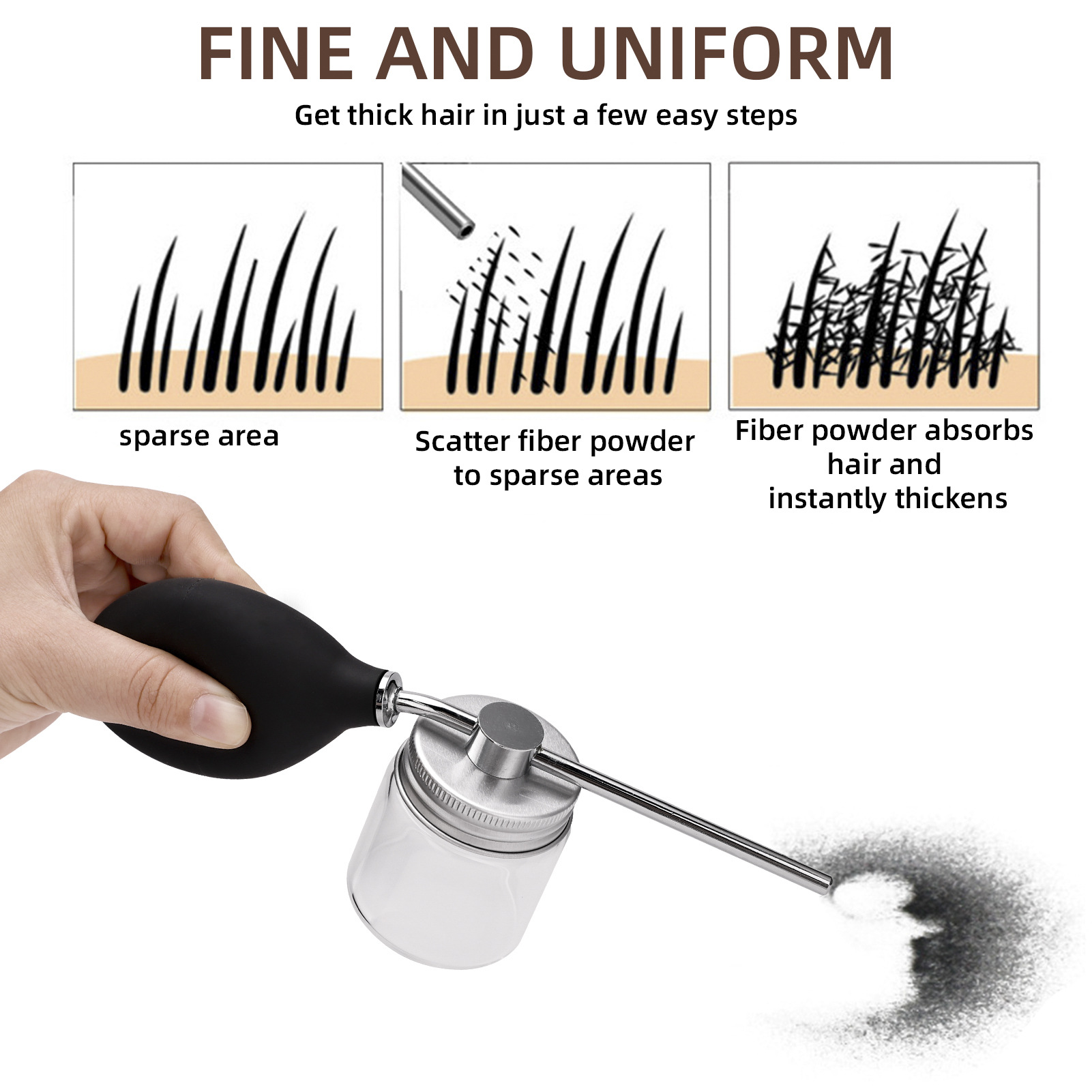 Refillable Barber Powder Spray - огляд і ціна Hair Care Products